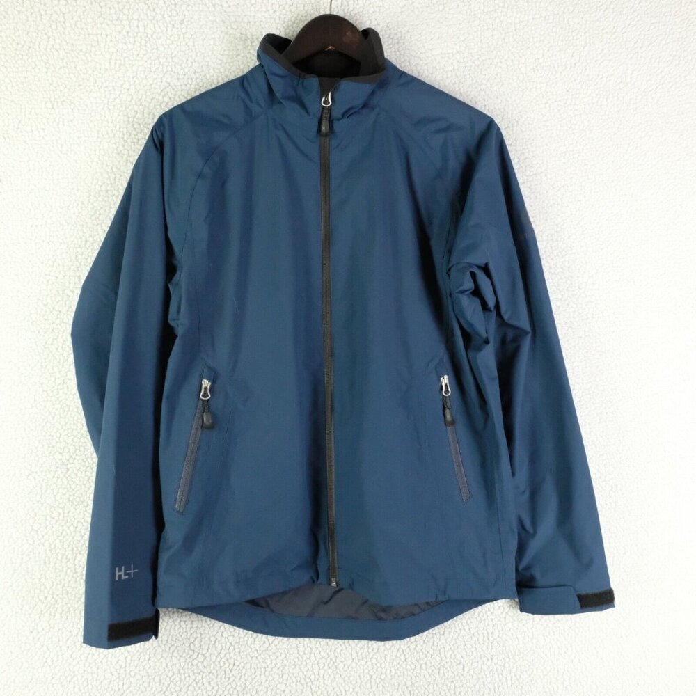 Henri Lloyd Jacket Mens Small Navy Blue Waterproof Full Zip Lightweight Marine